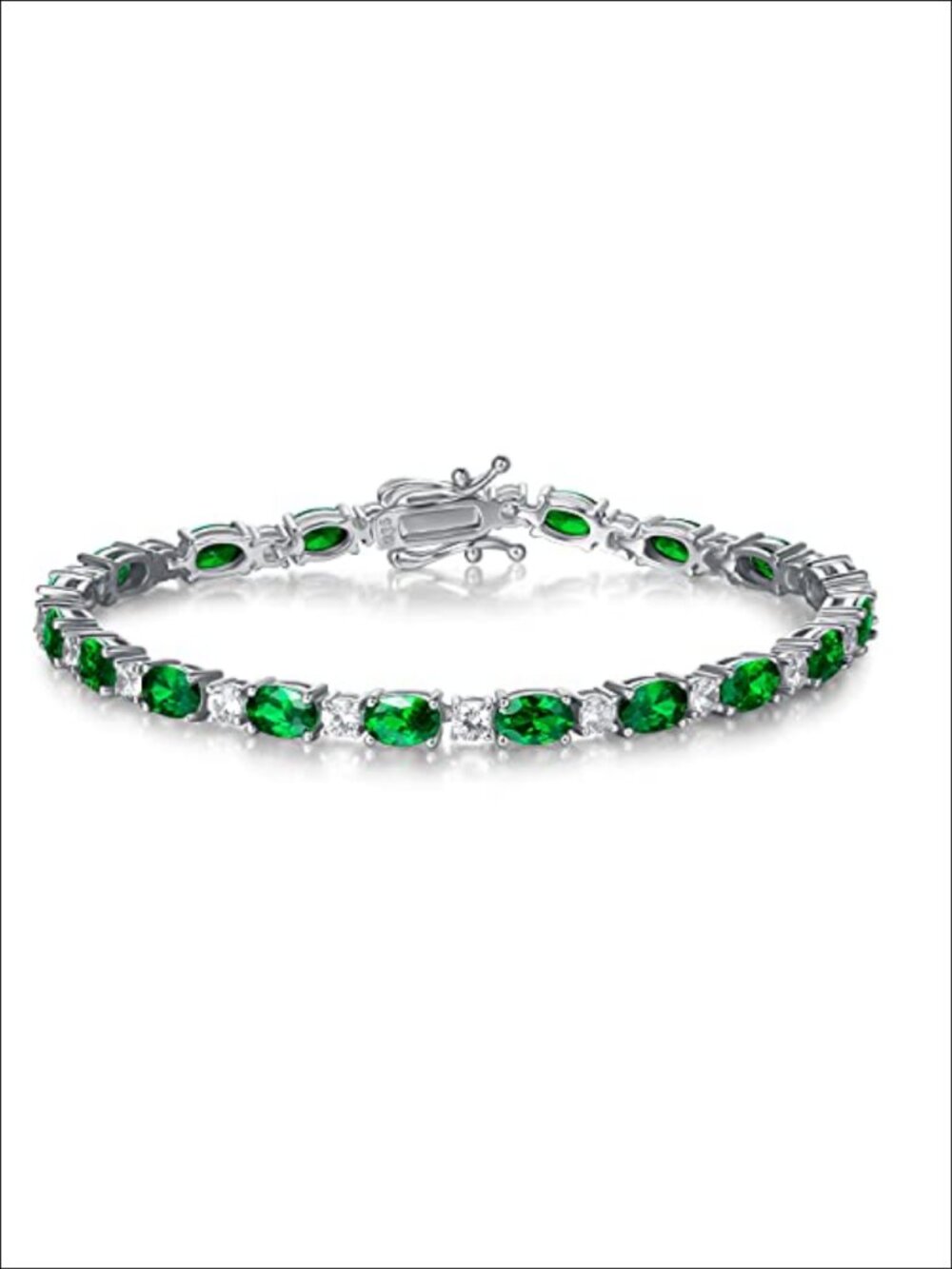 Sterling Silver Birthstone Tennis Bracelet Fine Jewelry for Women